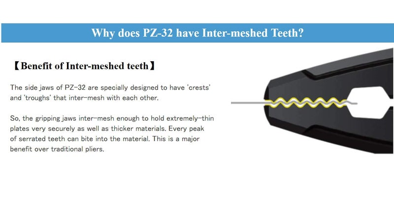 Engineer كماشة استخراج البراغي ENGINEER PZ-32 (إزالة البراغي التالفة بسرعة وسهولة)، أسنان فك متعددة الوظائف، طلاء أكسيد أسود، مقابض باللون الأخضر الحكيم - Image 5